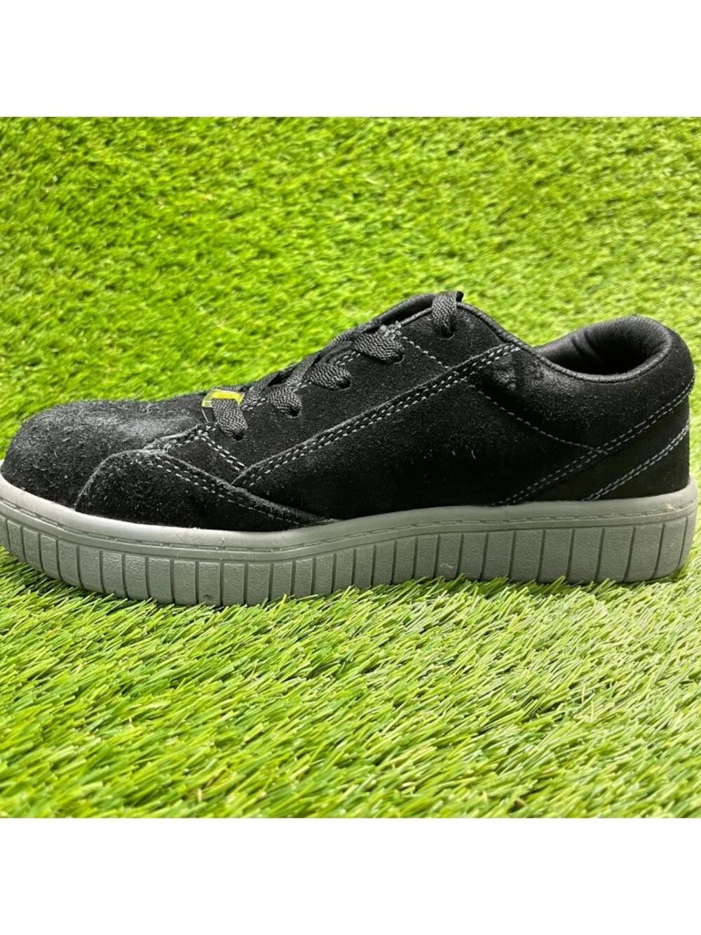 Airwalk Camino SD Womens Size 8D Suede Black Composite Toe Safety Work Shoes